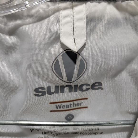 Sunice Weather Golf Rain Wind Jacket Short Sleeve White Gray Sz XS - Picture 2 of 14